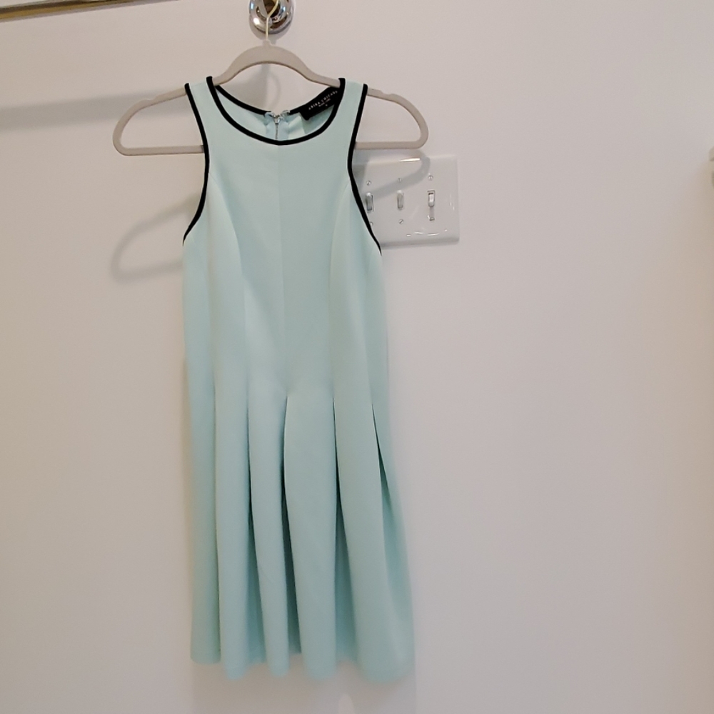 AKIRA CHICAGO Mint Sleeveless Pleated Dress Size M
